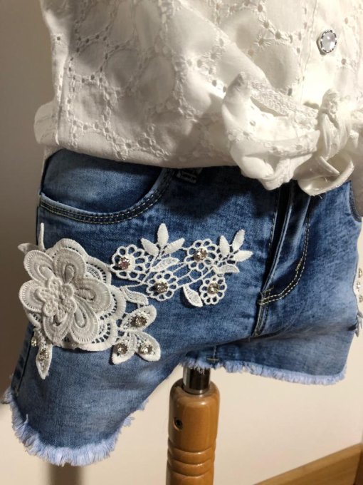 Ensemble 2 pièces chemisier et short