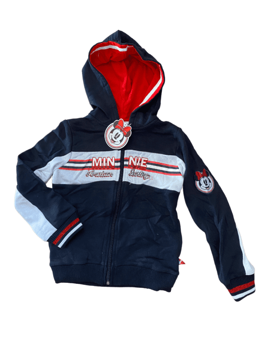 Veste Minnie zippé bleu marine